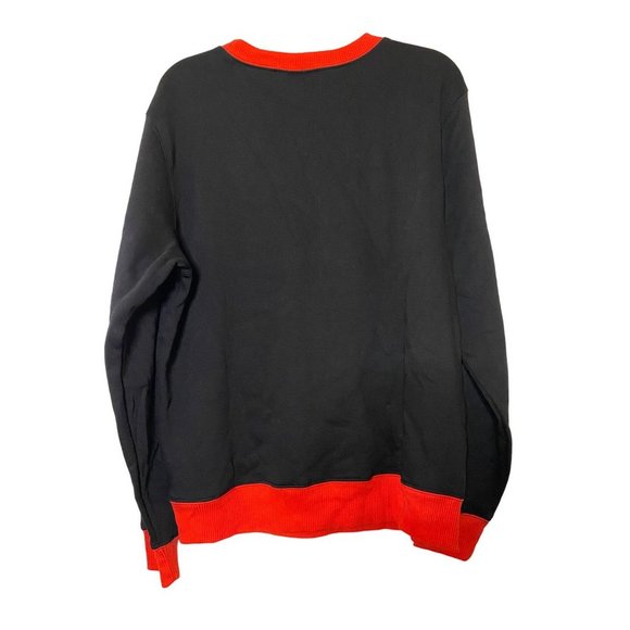 Mighty Fine Womens‎ Black Sweater Pullover Reindeer Long Sleeve Crew Neck Size L - Picture 6 of 8